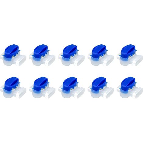 (10 pièces) Connecteurs de câble électrique étanches pour robot tondeuse, sans dénudage, compatibles avec les tondeuses Gardena/Husqvarna/Worx/Robomow (1/4)