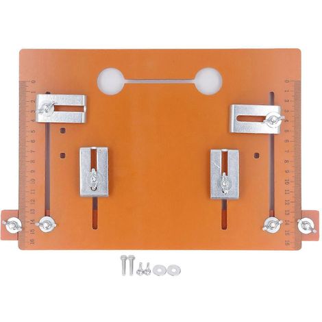 Plaque d'insertion pour table de défonceuse 20 x 28 cm, sans trous, bord de 3 cm