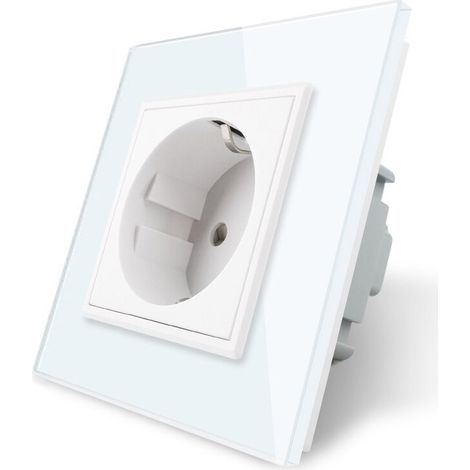 Prise Schuko 16A UE, face avant blanche (1/5)