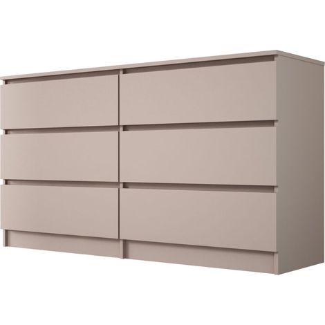 Cassettiera: 6 cassetti, caramello, 139 x 39 x 79 cm (1/5)