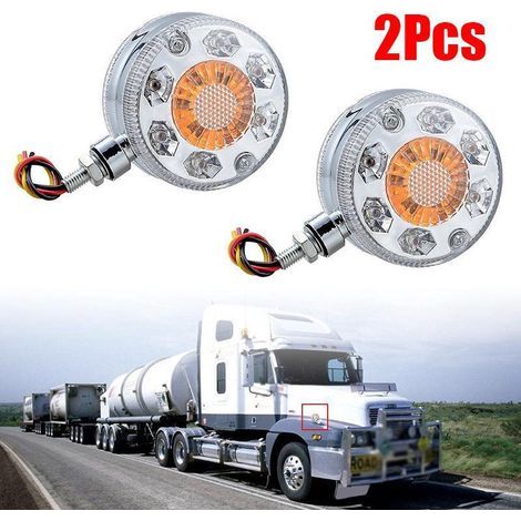 AIDUCHO 2 Piezas - Luces LED laterales para coche/camión, tamaño 12-24V, luces traseras laterales para remolque (1/5)
