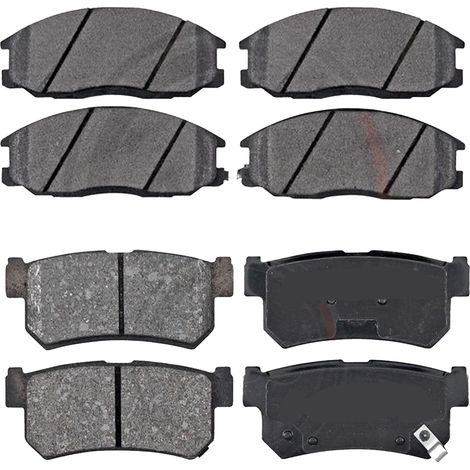 KIT PASTIGLIE FRENO ANTERIORI E POSTERIORI compatibile con TOYOTA AVENSIS STATION WAGON (T27) / PASTIGLIE FRENANTI AUTO OEM P 83 109,P 83 112 / SOSTITUZIONE DIRETTA / BASSA POLVERE / SILENZIOSO