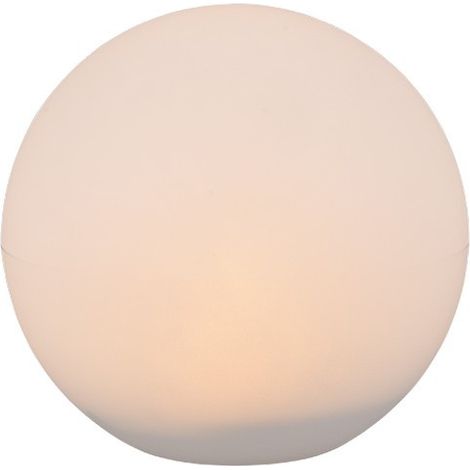 Mobiliario con iluminación Reality Melo 0.6W LED 3000K Luz cálida. Ø 30 cm. Esfera luminosa. LED RGBW multicolor integrado. Mando a distancia. Sensor de oscuridad Terraza y jardín. Estilo moderno. Plá (1/5)