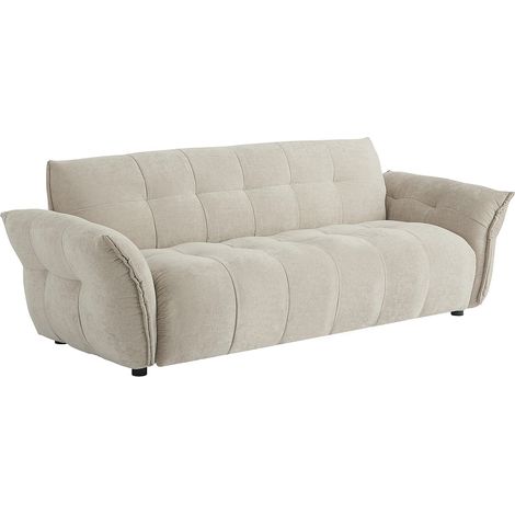 Divano 3 posti in Tessuto chiné Beige - NAPIZO (1/4)