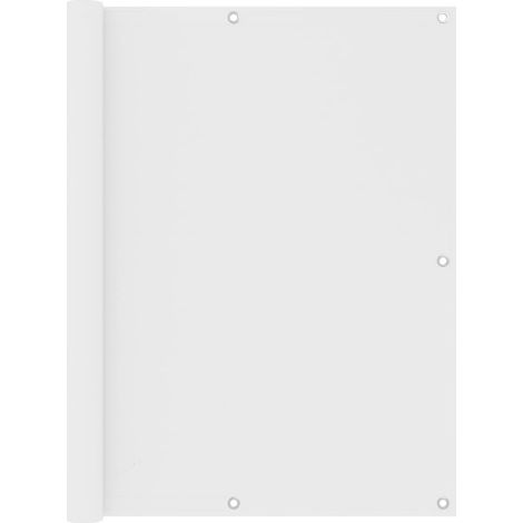 Paravent de balcon blanc, 120 x 500 cm, tissu Oxford