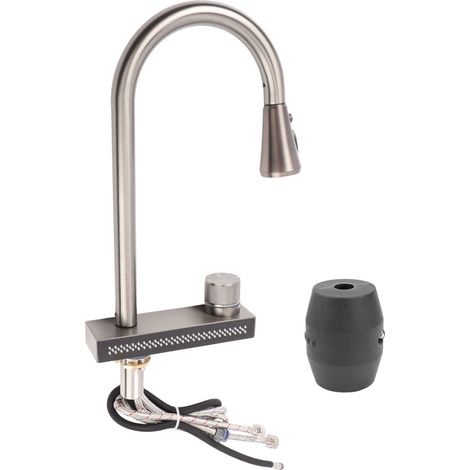 Robinet cascade en acier inoxydable extractible multi-jets pour cuisine, interface G1/2 (1/5)