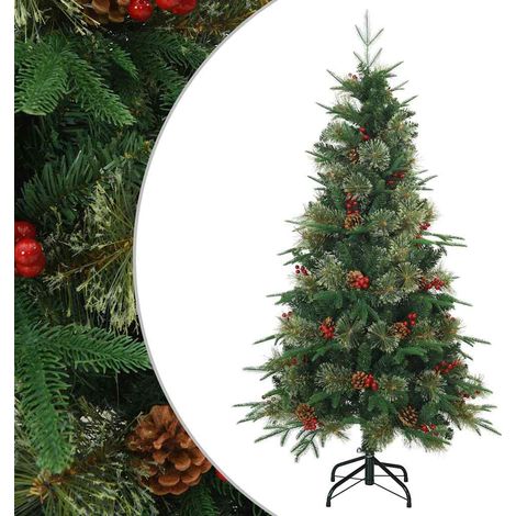 Árbol de Navidad artificial con ramas articuladas Verde 120 cm vidaXL