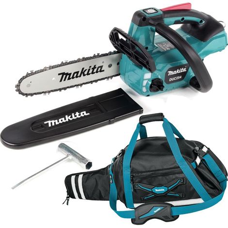 Makita DUC254Z 18v LXT Cordless Brushless 25cm Chainsaw Top Handle Bare + Bag (1/4)