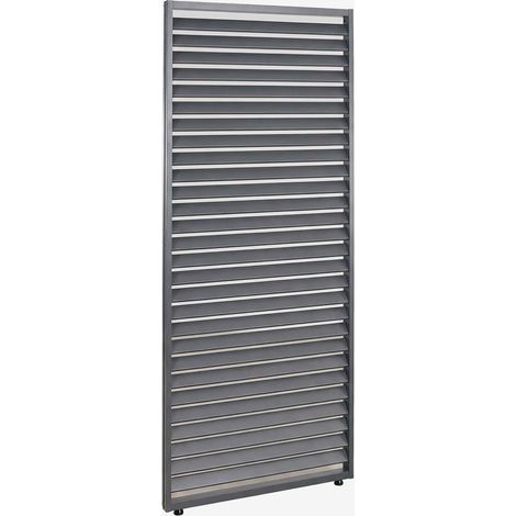 Pack de 3 panneaux latéraux pour pergola bioclimatique en aluminium avec lames Druvia SKLUM Gris Graphite (1/5)