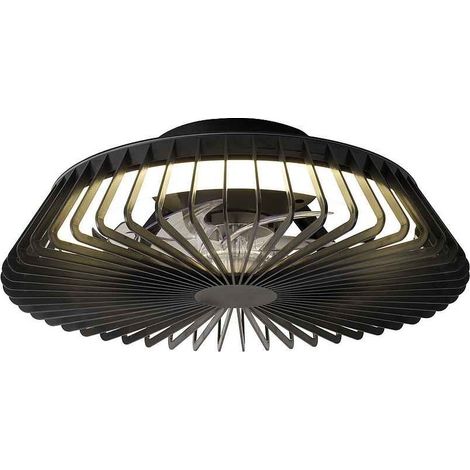 Mantra Ventilador de techo con luz Himalaya Mini negro (1/5)