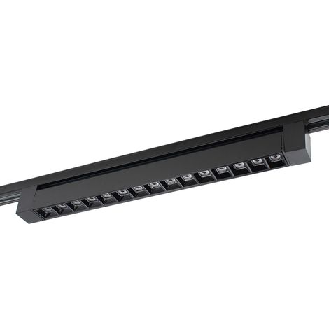 Barra a griglia LED 30W 220V Nera per binario monofase LAMP-MONO-30W-NEROLuce Neutra Naturale 4200k