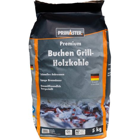Primaster Holzkohle 5 kg, Buche Kohle