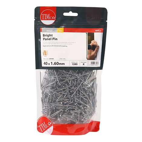 TIMCO Panel Pins Bright - 40 x 1.60