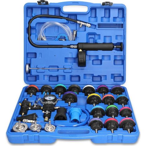 Kit de 28 detectores de prueba de sistema de refrigeración de tipo vacío para comprobador de presión de radiador universal (1/5)
