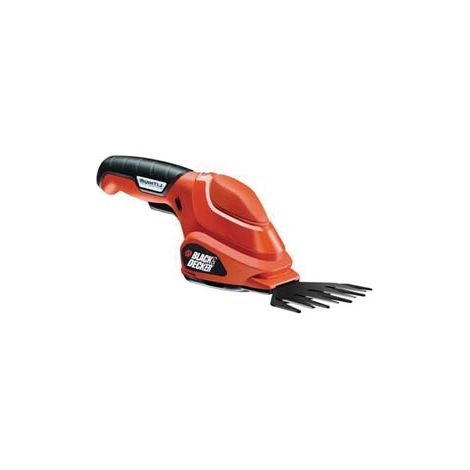 FORBICI CESOIA PER ERBA E ARBUSTI A BATTERIA LITIO 3,6V CON LAMA CM.10    BLACK&DECKER