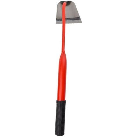 Houe de jardin en acier forgé – Manche ergonomique en TPR – 40 cm pour désherbage et ameublissement du sol – Conception creuse pour efficacité