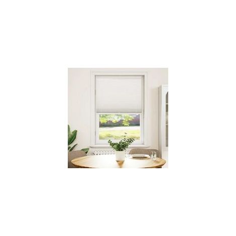 Store plissé occultant 80×100 cm Blanc - Crezuo (1/4)