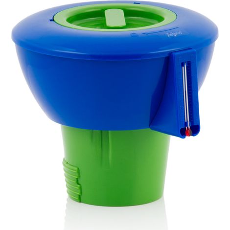 Zelsius Pool Dosierschwimmer mit Thermometer Chlor Dosierer, Chlorspender