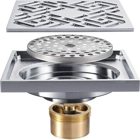 Cuisine, salle de bain, toilettes, siphon de sol, siphon de sol avec couvercle amovible, siphon de douche (1/5)