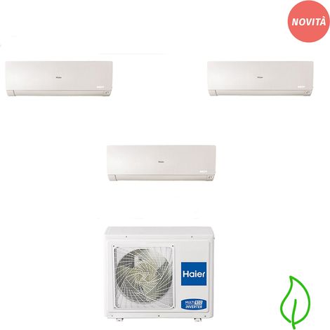HAIER Condizionatore trialsplit Flexis Plus 7000+9000+12000 btu r32 bianco codice prod: AS20(25)(35)S2SF1FA 3U55S2SR3F (1/5)