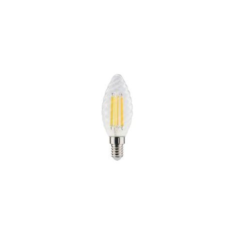 LAMPADA LED C.TORTIGLIONE ST35 serie Filament Trasp, E14, 6W,FA320°,2700K,220Vac,LM806,RA 80,3597mm