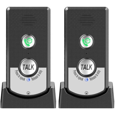 Interphone Sans Fil Lot de 2 – Communication Bidirectionnelle – Portée 1000m – Autonomie 1 Semaine – Réglage Son 3 Niveaux (1/4)
