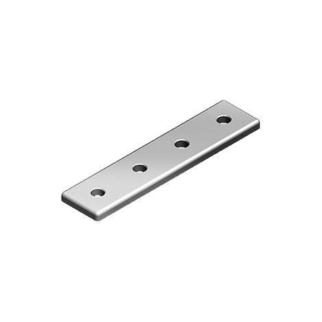 Plaque de renfort en alu 4 trous 30x120mm D7 pour rainure 8 093VA30120