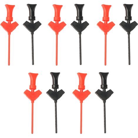 P5003 10pcs Mini Grabber Test Probe Hook for SMD IC Test Clips Jumper Logic Analyze Accessories (1/5)