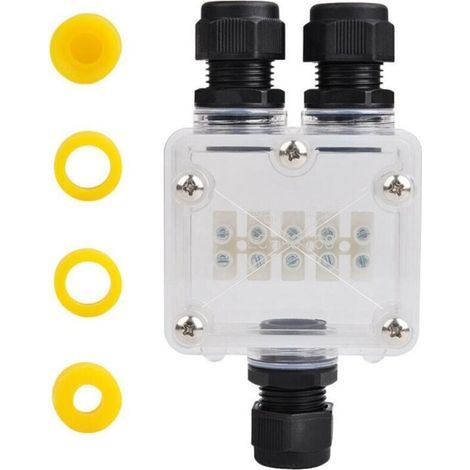 BUNTHAUS Boîte de Jonction, Connecteur Étanche Ip68, Boîte de Dérivation Étanche 3 Voie, Connecteurs Boîte pour Câble Ø 4 à 14mm, Éclairage à LED, Panneau d'Affichage (1/5)