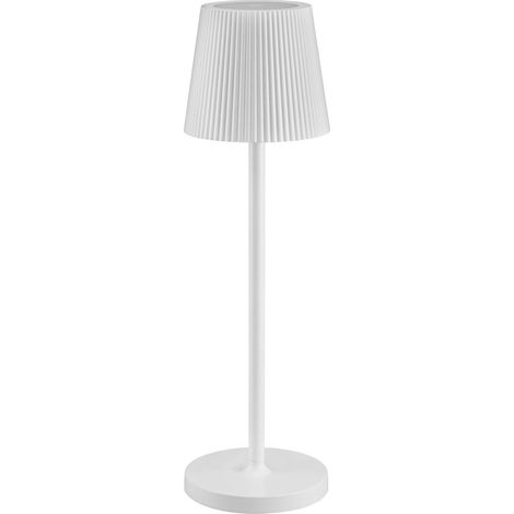 Lampada da tavolo led ricaricabile IP54 mod. Emma colore bianco (1/2)