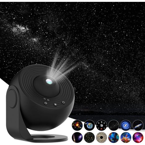 Projecteur d'étoiles HD à grande surface de projection, éclairage LED pour veilleuse de chambre, projecteur de planétarium, projecteur de nuit galaxie (1/5)