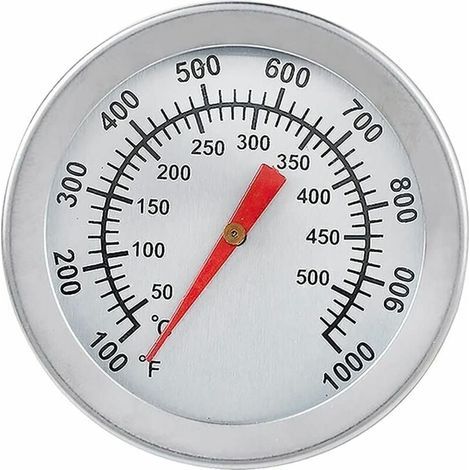 Ofenthermometer aus Edelstahl, max. 500 °C/1000 °F, für Backöfen und Pizzaöfen (1/4)