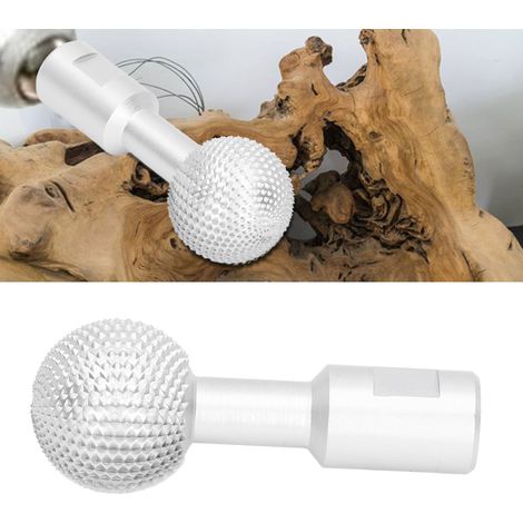 14-mm-Holzschnitzmesser mit sphärischer Nut, Rotationsfeile, Kugelfeile, Silber (1/5)
