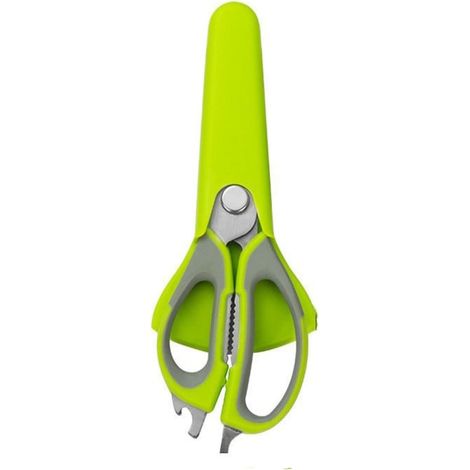 Tijeras de cocina: tijeras multifuncionales de acero inoxidable para cortar huesos de pollo y alimentos a la barbacoa. (1/5)