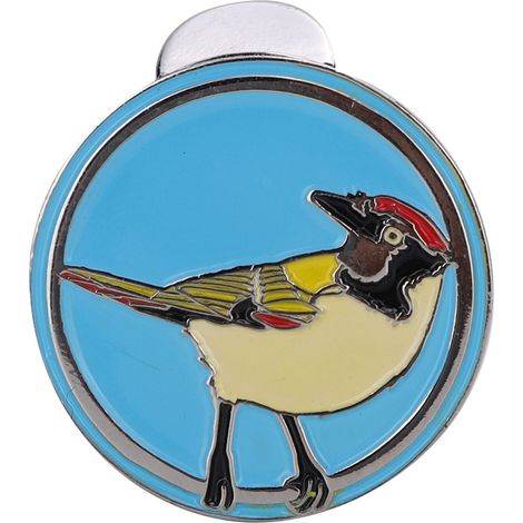 Pince Magnétique pour Casquette de Golf - Marque-Balle (Oiseau Bleu) (1/5)