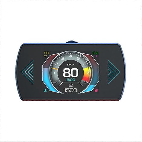 Affichage OBD2, affichage tête haute pour voitures, compteur de vitesse numérique OBD2 + GPS compatible avec tous les véhicules (1/5)
