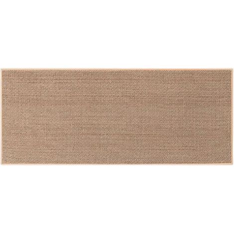 Tapis de cuisine lavable et antidérapant, tapis de couloir, tapis de sol de cuisine en lin et jute antidérapant pour devant l'évier, tapis de cuisine, tapis de salon et tapis à semelles en caoutchouc (1/4)