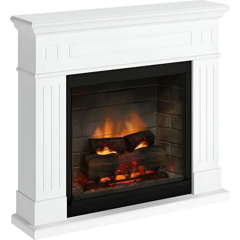 Camino Elettrico Tagu Larsen PowerFlame2 Bianco 1600W