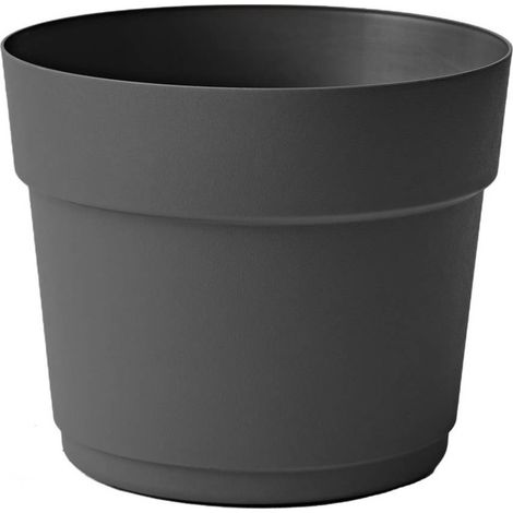 Pot Bloom Anthracite 29cm Pot De Fleurs Polyvalent Intérieur/extérieur - Tera