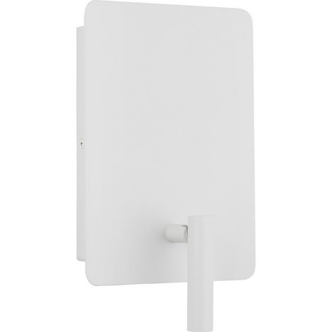 Merano Brandon Liseuse Sandy Blanc Acier, Aluminium Commutée - Chargeur USB LED 5W + 1x3W 3000K 400Lm + 150Lm