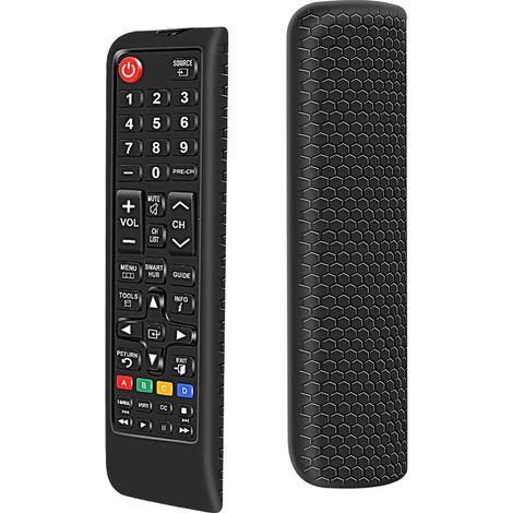 Étui en silicone bleu phosphorescent pour télécommande de téléviseur Samsung série BN59, étui de protection antichoc et antidérapant pour télécommande de téléviseur Samsung (1/5)