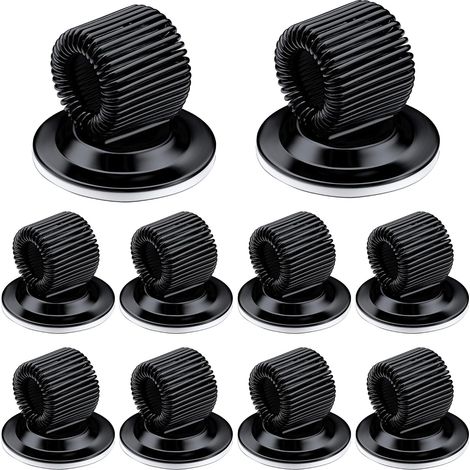 Lot de 10 Supports Stylos Auto-Adhésifs avec Boucle à Ressort, pour Portable, Frigo et Tableau (1/5)