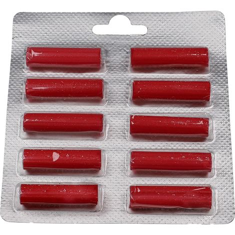 vhbw 10x bastoncino profumato universale per aspirapolvere ad es. compatibile con AEG, Miele, Vorwerk, Bosch, Siemens - Deodorante, rosa, rosso