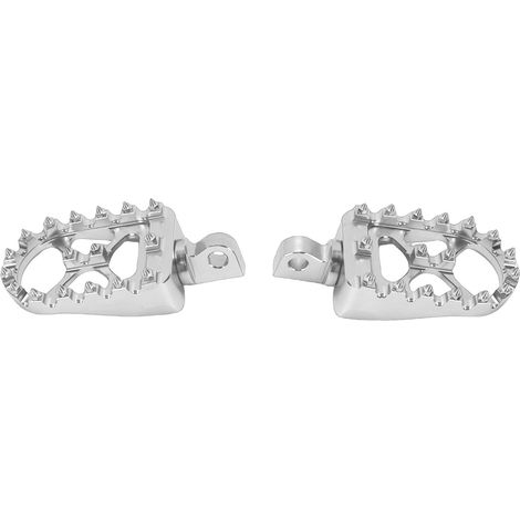 Repose-pieds large CNC, rotation à 360 degrés, alliage d'aluminium haute résistance, remplacement pour Dyna Bobber Iron 883 argent (1/5)