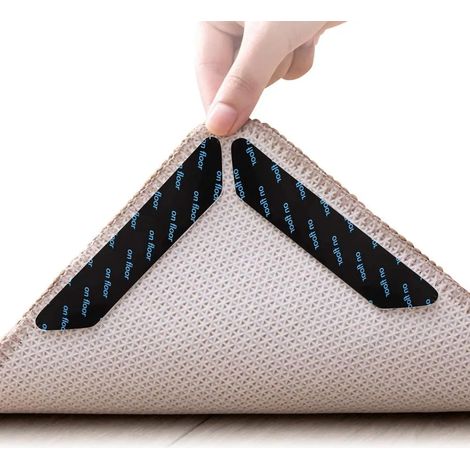 Lot de 24 antidérapants pour tapis, patins adhésifs réutilisables et lavables, très forte adhérence sol (1/5)