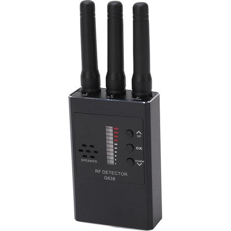 Leichter, hochempfindlicher Detektor für versteckte Geräte mit akustischem und Vibrationsalarm, Anti-Spionage-Funktion und GPS/RF-Signalscanner (1/5)