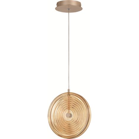Lampada a sospensione LED JOKEY in metallo e vetro decorato AMBRA 30 cm (1/4)
