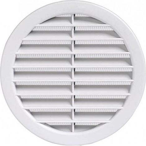 Griglia di aerazione idrobric in plastica, dm 100 con rete, a incasso, idb u84091 (1/3)
