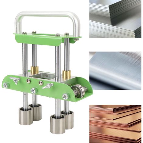 Cintreuse à rouleau Edge Roller pour métal - Angle 0-90° avec ciseaux, idéale pour panneaux de toiture et kits de bricolage (aluminium, acier, cuivre) - Set complet (1/4)