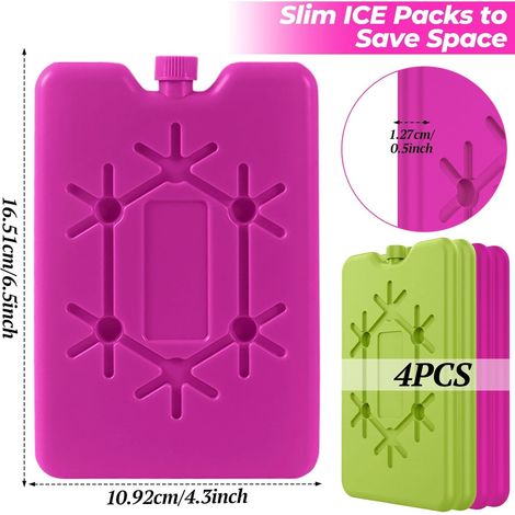 Blocs réfrigérants réutilisables 4x200 ml pour glacières et (1/4)